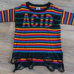 UNIF Clothing ACID Sweater | Rare Collector's Item | Psychedelic Vintage